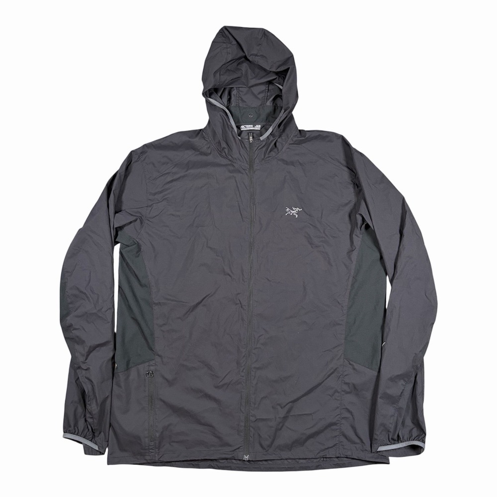 Arcteryx Incendo Airshell Hoody Lightweight Nylon Trail Runner Hiking Black XL